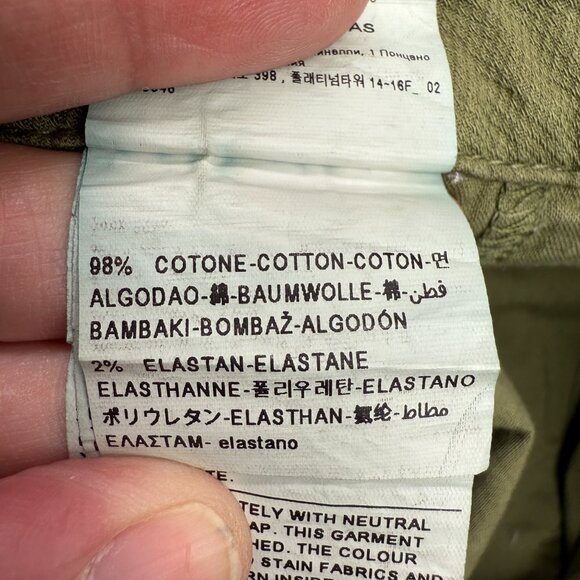 NWT Women's UNITED COLORS OF BENETTON Mid-Rise Chino Ankle Pants | Size 10 - Picture 11 of 11